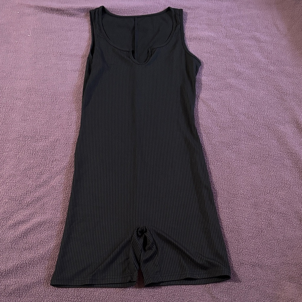 Black Sleeveless Bodysuit